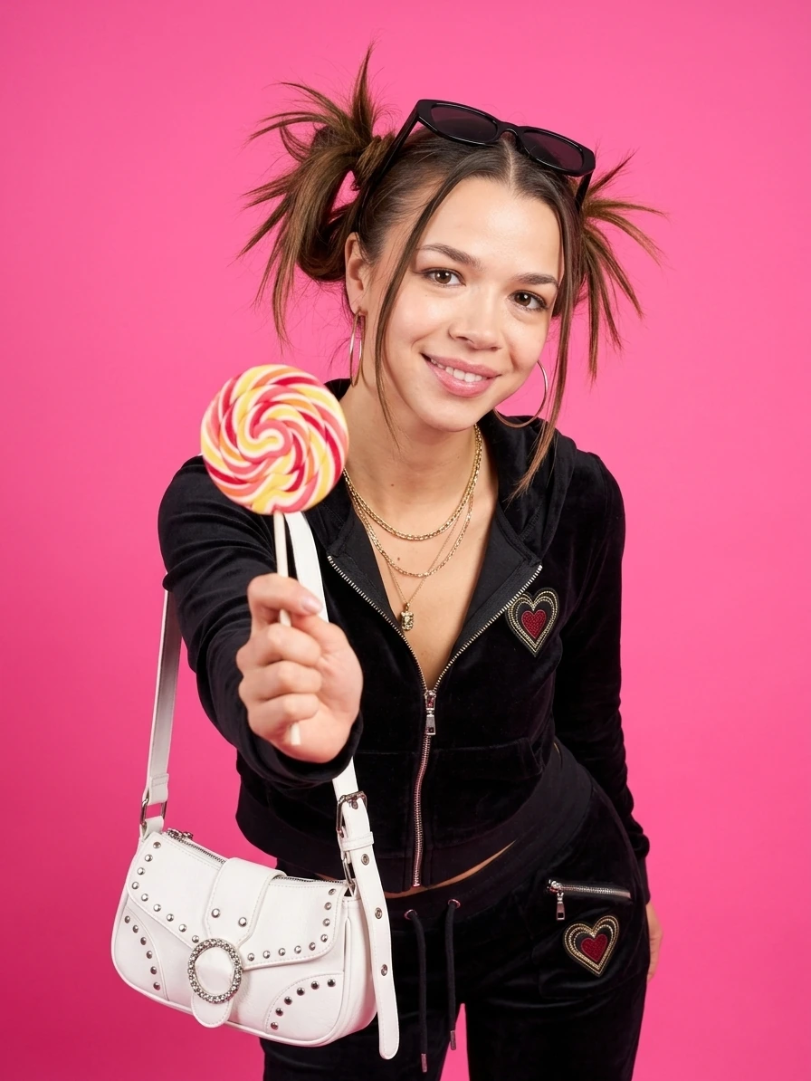 Illustration of a portrait against a pink backdrop