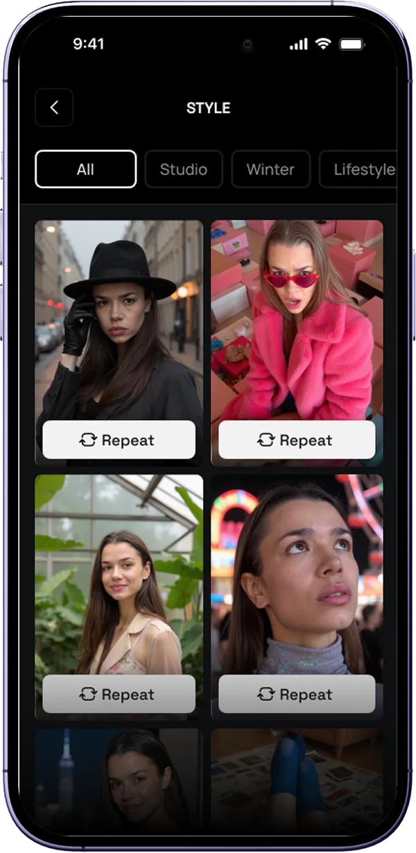 Illustration of the app look catalog